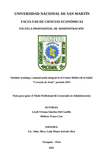Outdoor training y comunicación integral en el Centro Médico de Salud Corazón de Jesús