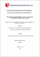 Percepción de la ominicanalidad del servicio que brinda la universidad César Vallejo Tarapoto