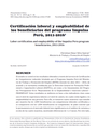 Certificación laboral y empleabilidad de los beneficiarios del programa Impulsa Perú, 2011-2016