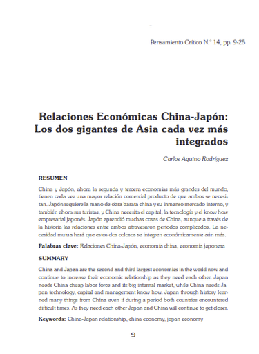 Relaciones Económicas China-Japón: Los dos gigantes de Asia cada vez más integrados