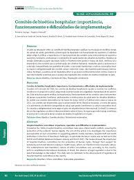 Comitês de bioética hospitalar: importância, funcionamento e dificuldades de implementação