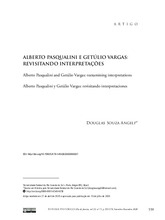 ALBERTO PASQUALINI E GETÚLIO VARGAS: REVISITANDO INTERPRETAÇÕES