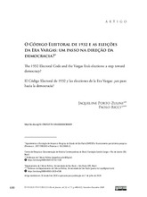 O CÓDIGO ELEITORAL DE 1932 E AS ELEIÇÕES DA ERA VARGAS: UM PASSO NA DIREÇÃO DA DEMOCRACIA?