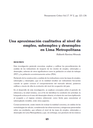 Una aproximación cualitativa al nivel de empleo, subempleo y desempleo en Lima Metropolitana Autores/as