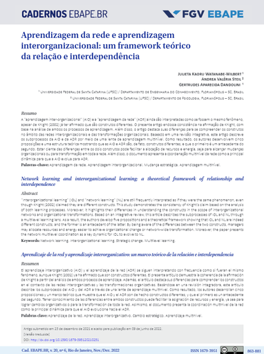 Network learning and interorganizational learning: a theoretical framework of relationship and interdependence