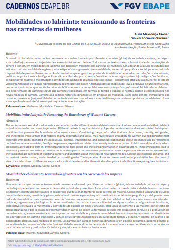 Mobilidades no labirinto: tensionando as fronteiras nas carreiras de mulheres