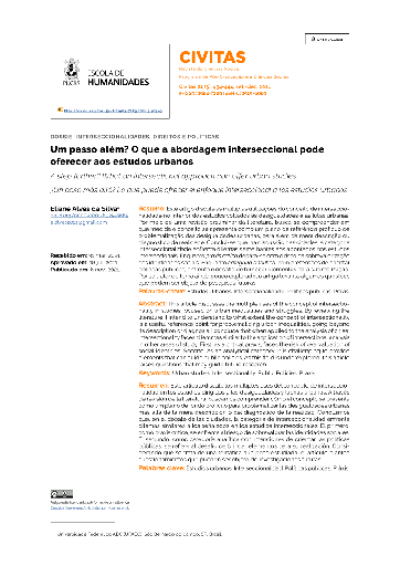 Um passo além? O que a abordagem interseccional pode oferecer aos estudos urbanos