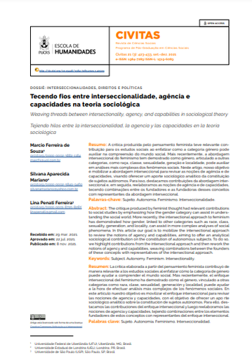 Tecendo fios entre interseccionalidade, agência e capacidades na teoria sociológica