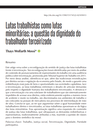 Lutas trabalhistas como lutas minoritárias: a questão da dignidade do trabalhador terceirizado