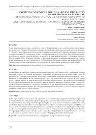 Participação cívica e política: jovens imigrantes brasileiros/as em Portugal