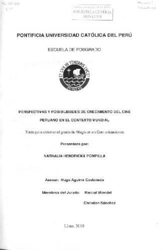 Perspectivas y posibilidades de crecimiento del cine peruano en el contexto mundial