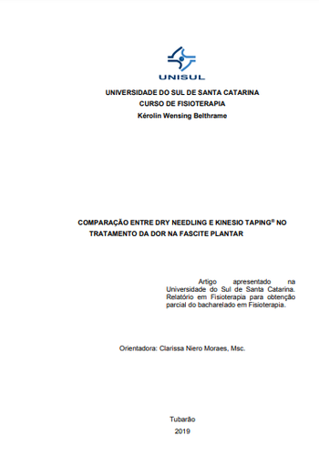 Comparação entre Dry needling® e Kinesio taping® no tratamento da dor na fascite plantar