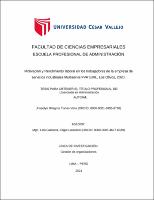 Motivación y rendimiento laboral en los trabajadores de la empresa de servicios industriales Multiservis FVR EIRL, Los Olivos, 2020.