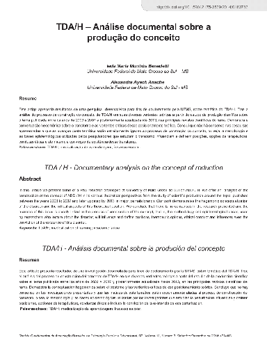TDA/H – Análise documental sobre a produção do conceito