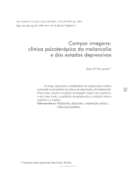 Compor imagens: clínica psicoterápica da melancolia e dos estados depressivos