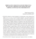 ORDENAÇÃO E SEQUENCIAÇÃO DE PERGUNTAS DE LEITURA: PROPOSTA DE TRABALHO PARA CRÔNICA E PINTURA NO LIVRO DIDÁTICO