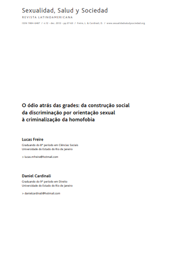 O ódio atrás das grades: da construção social da discriminação por orientação sexual à criminalização da homofobia