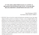 O “VOCABULARIO PORTUGUEZ, E LATINO”, E BRASÍLICO, DE RAPHAEL BLUTEAU: ANÁLISE DOS BRASILEIRISMOS AMERÍNDIOS DE BASE TUPÍ