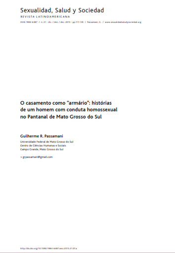 O CASAMENTO COMO &quot;ARMÁRIO&quot;: HISTÓRIAS DE UM HOMEM COM CONDUTA HOMOSSEXUAL NO PANTANAL DE MATO GROSSO DO SUL