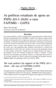 As políticas estaduais de apoio ao PNPG 2011-2020: o caso FAPEMIG - CAPES