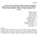 Discourse Diversity Database (3D) para pesquisa em linguística clínica: projeto, construção e análise / Discourse Diversity Database (3D) for Clinical Linguistics Research: Design, Development, and Analysis