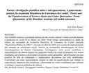 Poesia e divulgação científica sobre e sob quarentena. A quarentena poética da Academia Brasileira de Literatura de Cordel / Poetry and the Popularization of Science About and Under Quarantine. Poetic Quarantine of the Brazilian Academy of Cordel Literature