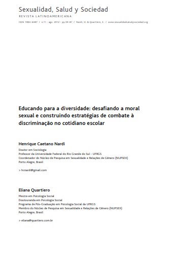 Educando para a diversidade: desafiando a moral sexual e construindo estratégias de combate à discriminação no cotidiano escolar