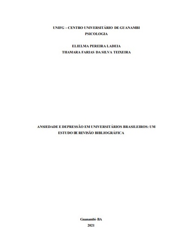 Ansiedade e depressão em universitários brasileiros: um estudo de revisão bibliográfica