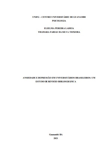 Ansiedade e depressão em universitários brasileiros: um estudo de revisão bibliográfica