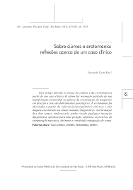 Sobre ciúmes e erotomania: reflexões acerca de um caso clínico