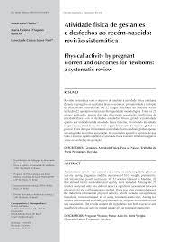 Atividade física de gestantes e desfechos ao recém-nascido: revisão sistemática