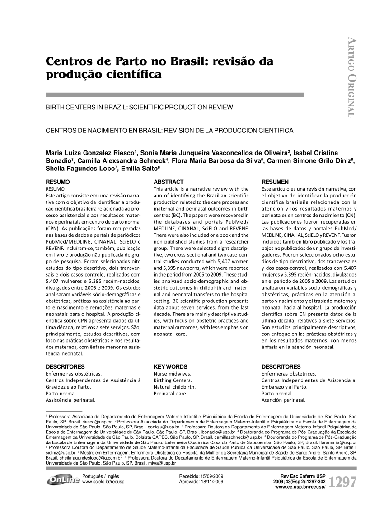 Centros de Parto no Brasil: revisão da produção científica