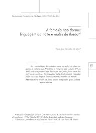 A fantasia não dorme: linguagem da noite e males da ilusão