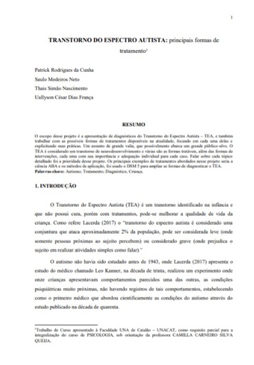 Transtorno do espectro autista: principais formas de tratamento