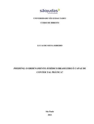 Phishing: o ordenamento jurídico brasileiro é capaz de conter tal prática?