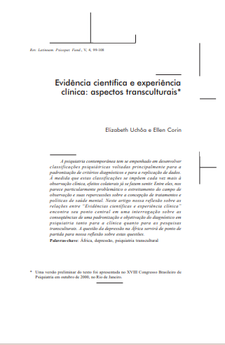 Evidência científica e experiência clínica: aspectos transculturais