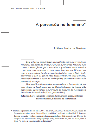 A perversão no feminino