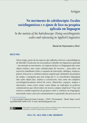 No movimento do caleidoscópio: Escalas sociolinguísticas e o ajuste de foco na pesquisa aplicada em linguagem