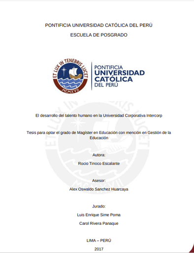 El desarrollo del talento humano en la Universidad Corporativa Intercorp