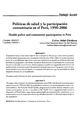 Politicas de salud y la participacion comunitaria en el Peru, 1990 - 2006