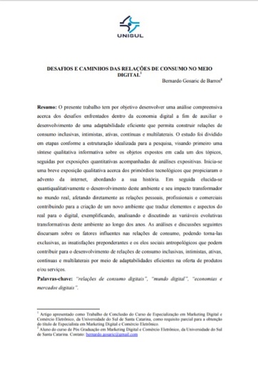 Desafios e caminhos das relações de consumo no meio digital