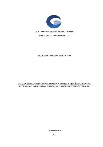 Uma análise jurídico-psicológica sobre a violência sexual intrafamiliar contra crianças e adolescentes no Brasil