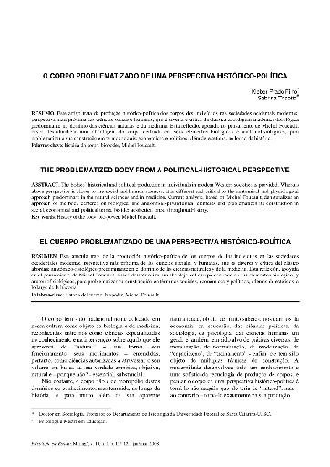 O corpo problematizado de uma perspectiva histórico-política