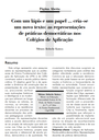 Com um lápis e um papel ... cria-se um novo texto: as representações de práticas democráticas nos colégios de aplicação