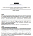 Como mulheres e homens contribuem para a desigualdade da renda domiciliar per capita no Brasil