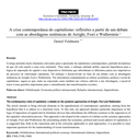 A crise contemporânea do capitalismo: reflexões a partir de um debate com as abordagens sistêmicas de Arrighi, Fiori e Wallerstein