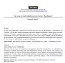 Os usos do individualismo por James Buchanan