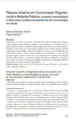 Pesquisa empírica em Comunicação Organizacional e Relações Públicas: proposta metodológica e olhar sobre a prática de assessorias de Comunicação em Goiás