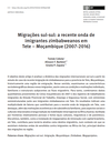 Migrações sul-sul: a recente onda de imigrantes zimbabweanos em Tete – Moçambique (2007-2016)