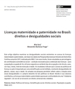 Licenças maternidade e paternidade no Brasil: direitos e desigualdades sociais